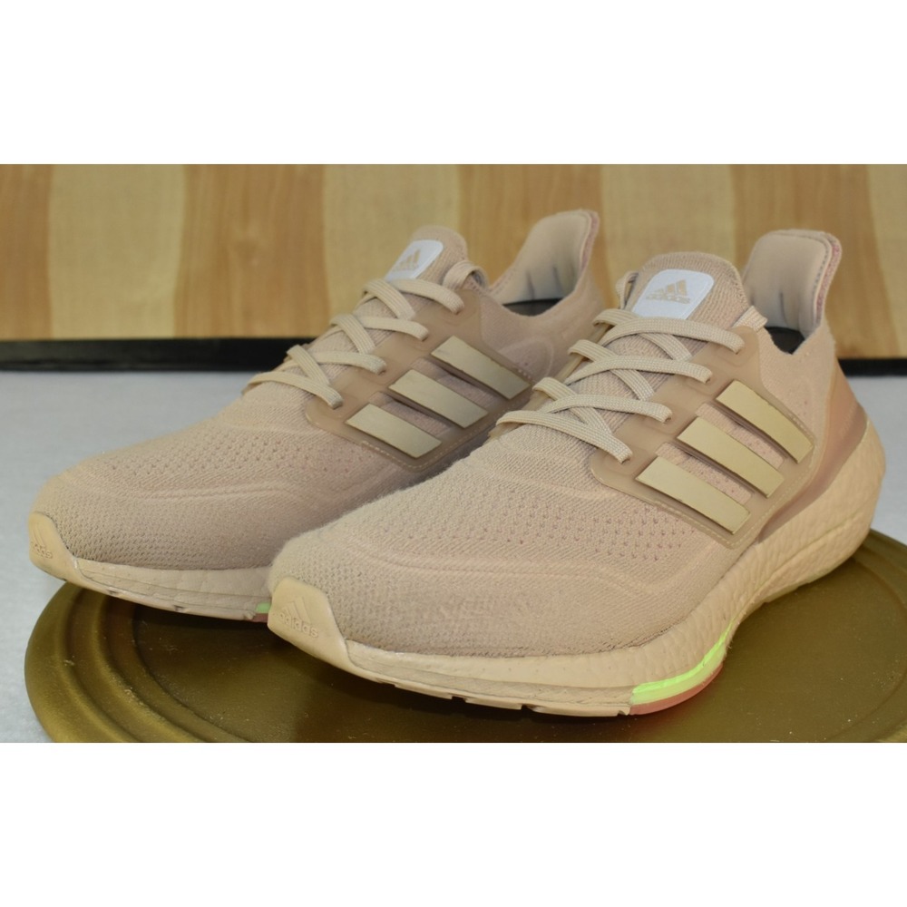 Adidas Ultraboost 21 Women Shoes Size 10 Ash Pearl/Hazy Rose Running Sneakers